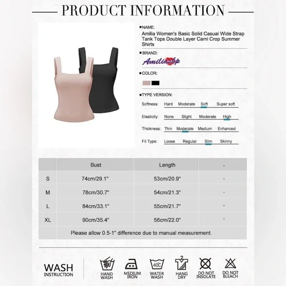 Basic Square Neck Tanks - Picture 6 of 8